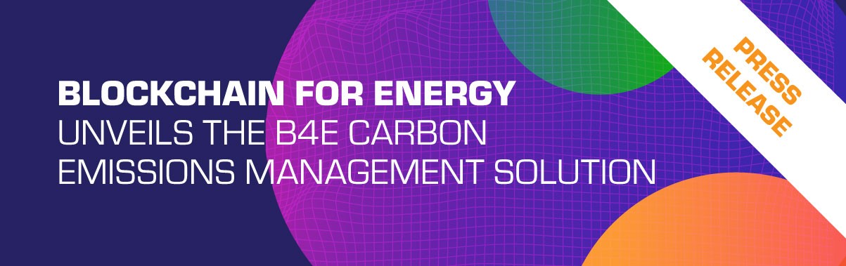 Press Release: The B4ECarbon Emissions Managment Solution